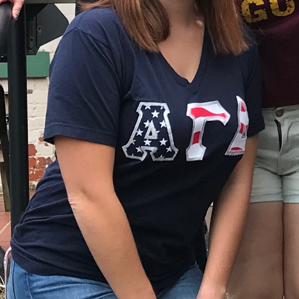 Alpha Gamma Delta Letter Shirt